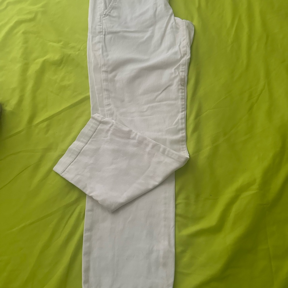 Pilcro and the Letterpress White Skinny Jeans